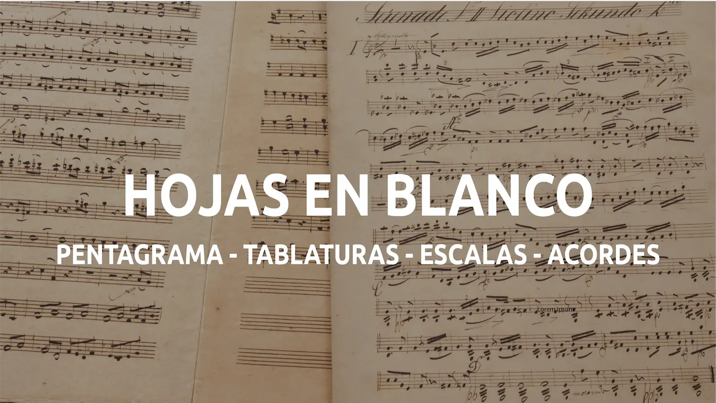 Hojas En Blanco Pdf Hojas tablatura y pentagrama en blanco PDF | Guitarlions.com